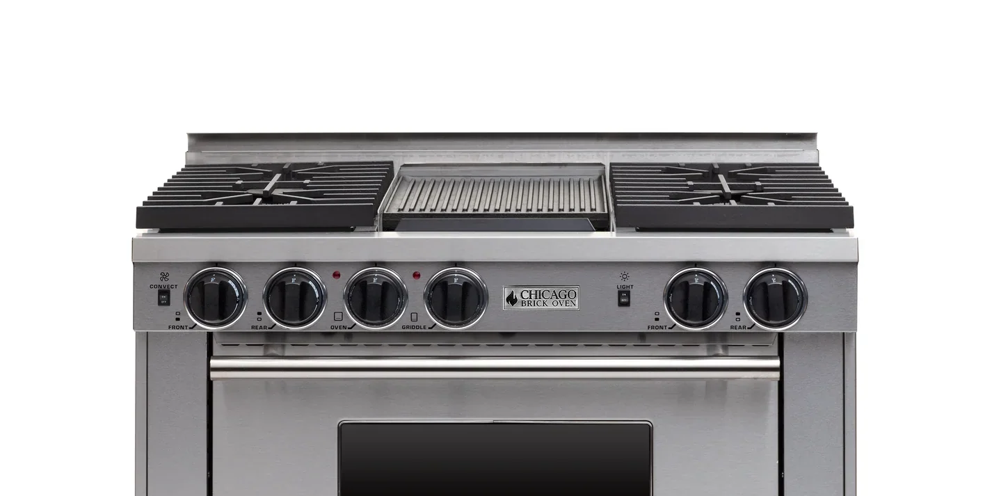 Dual-Fuel Gas Burners/Electric Oven