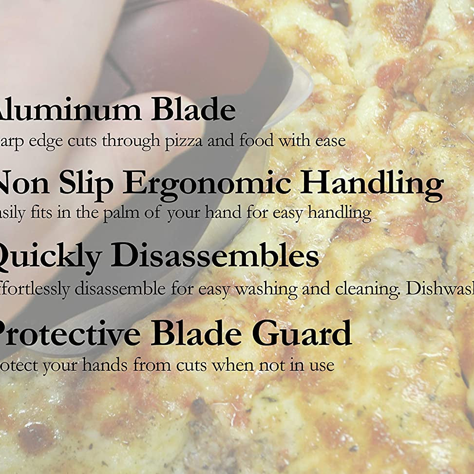 Chicago Brick Oven Pizza Wheel Cutter with Cover