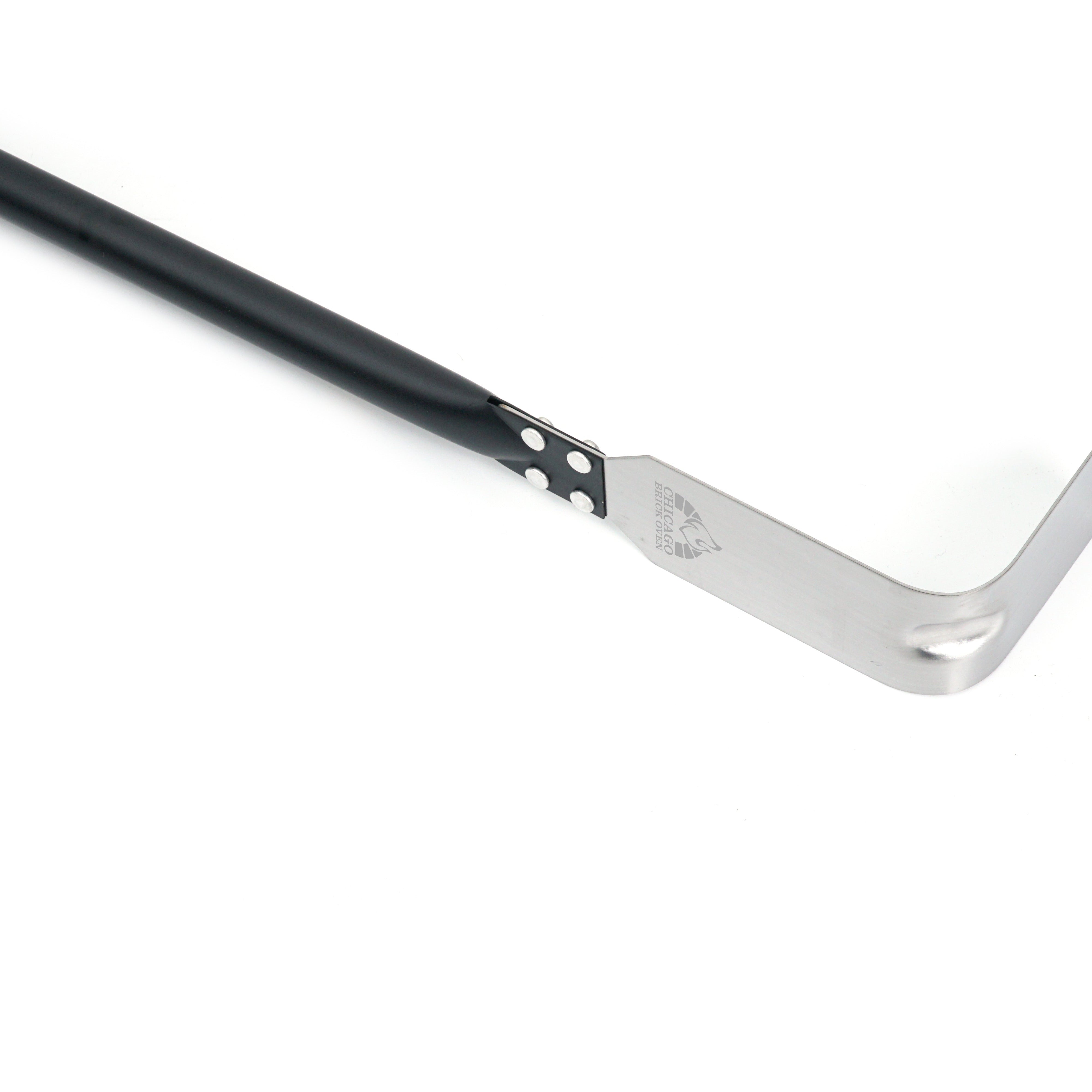 Chicago Brick Oven 47" Stainless Steel Ash Hook with a Detachable 3-Piece Aluminum Handle