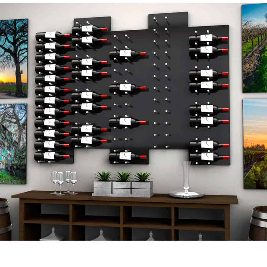 Ultra HZ or ST Fusion 36" Vertical Wine Wall - Custom Wine Display