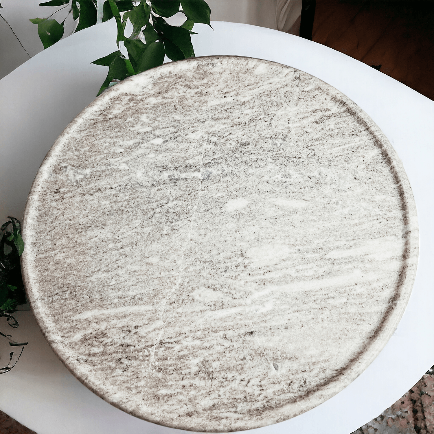 Marble Lazy Susan for Charcuterie