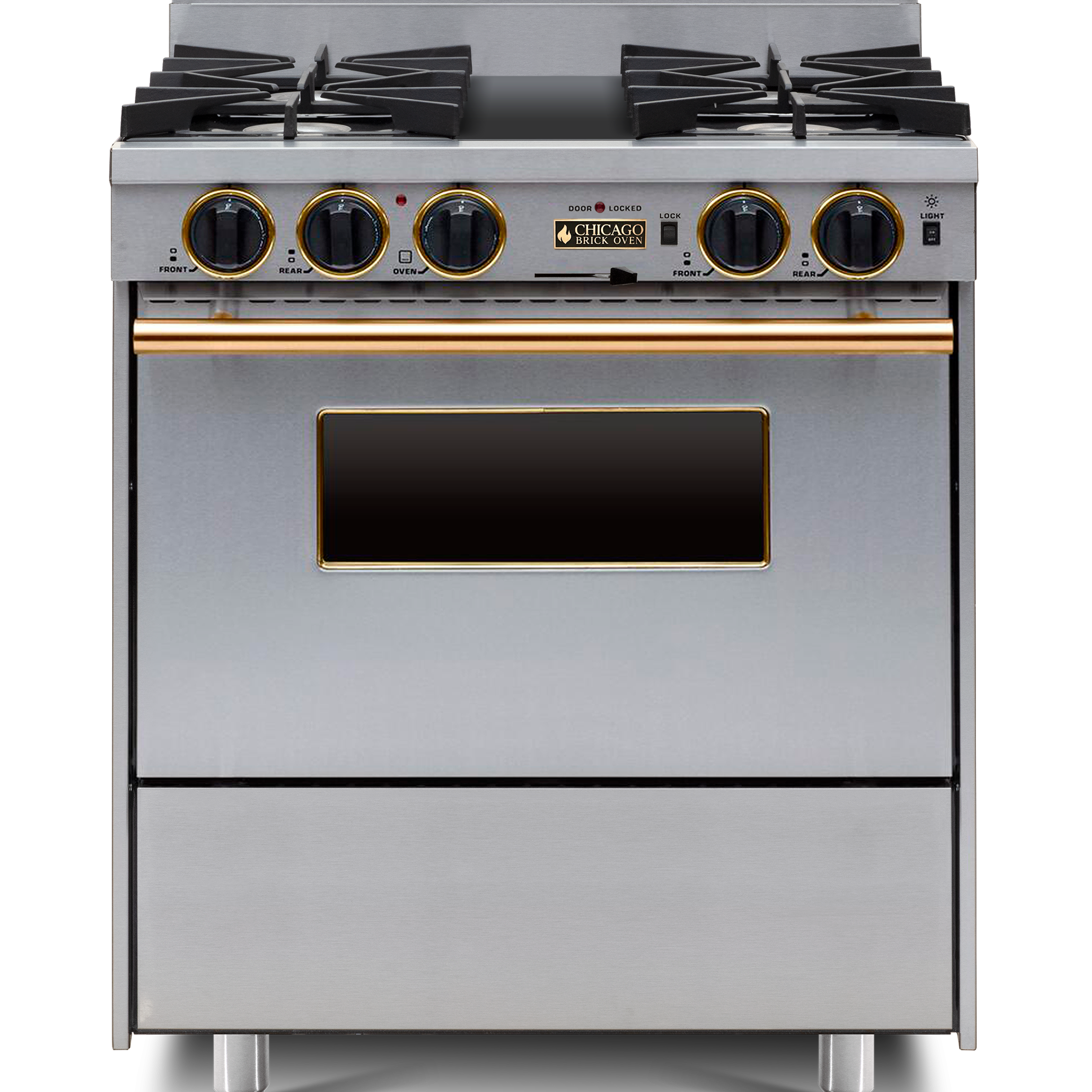 30” LP Gas Dual-Fuel Self-Cleaning Convection Range - Open Burners