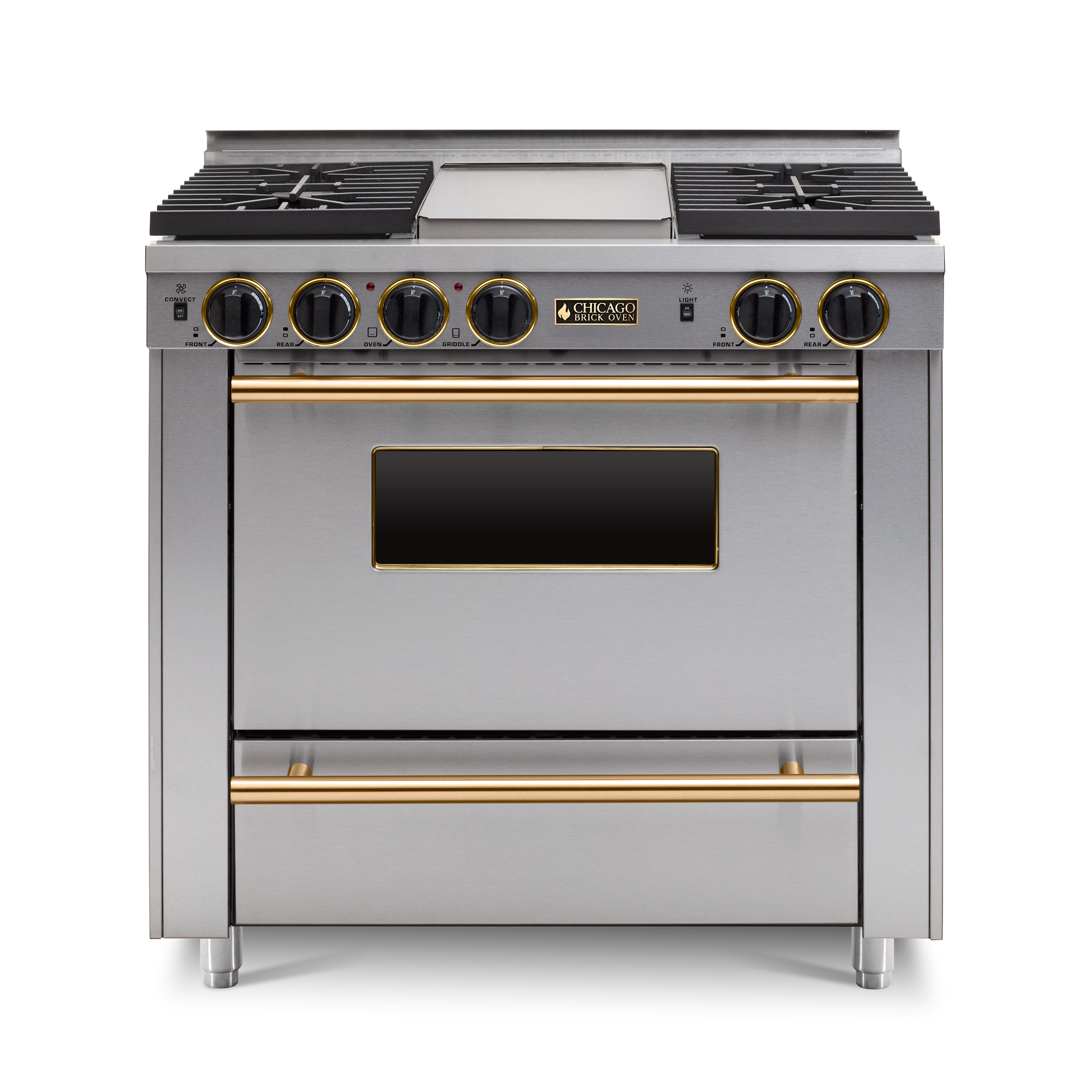 36” All-Gas Convection Range - Sealed Burners (4-6 Burners Option )