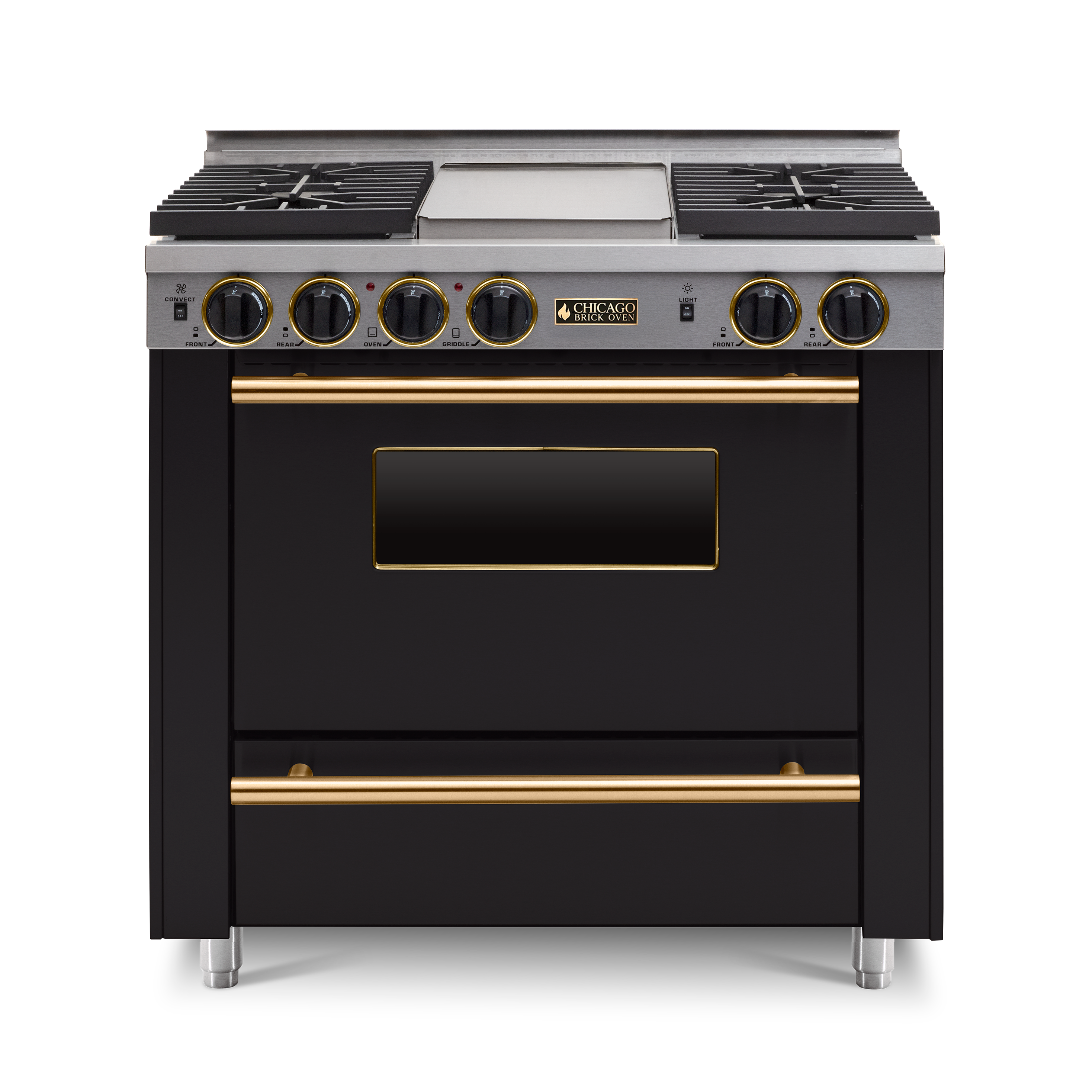 36” All-Gas Convection Range - Sealed Burners (4-6 Burners Option )