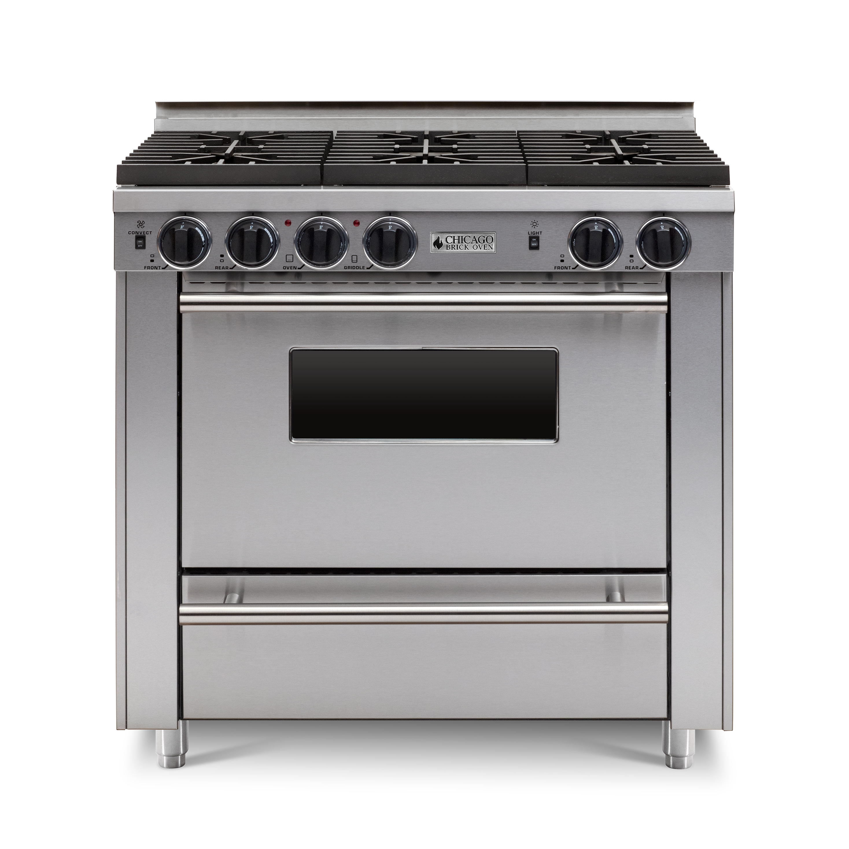 36” All-Gas Convection Range - Sealed Burners (4-6 Burners Option )