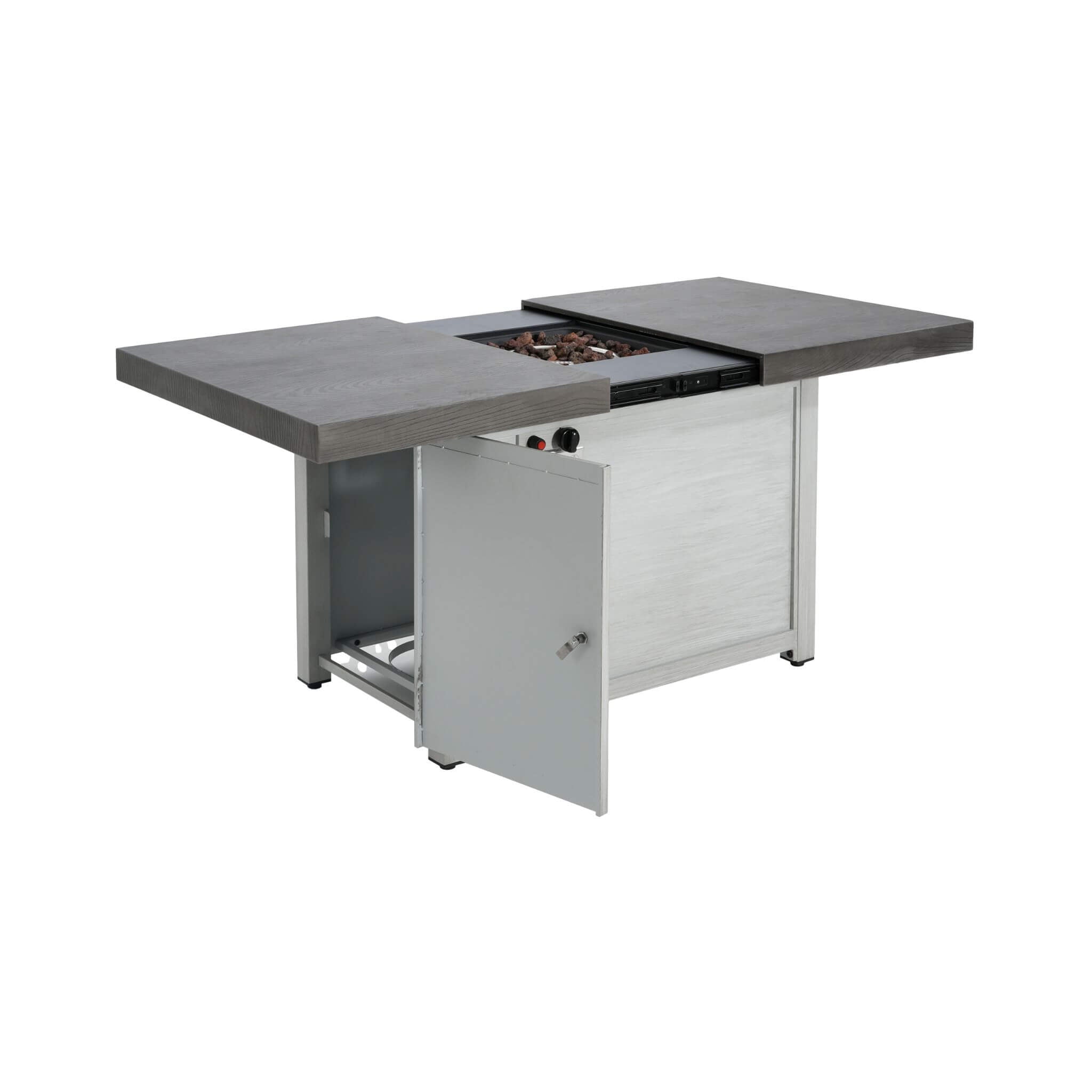 Alora Premium 50K BTU Rectangle Outdoor Aluminum Fire Pit Table