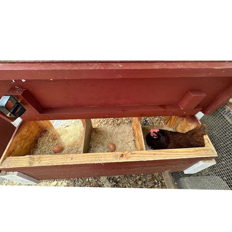 Red Wood Chicken Coop