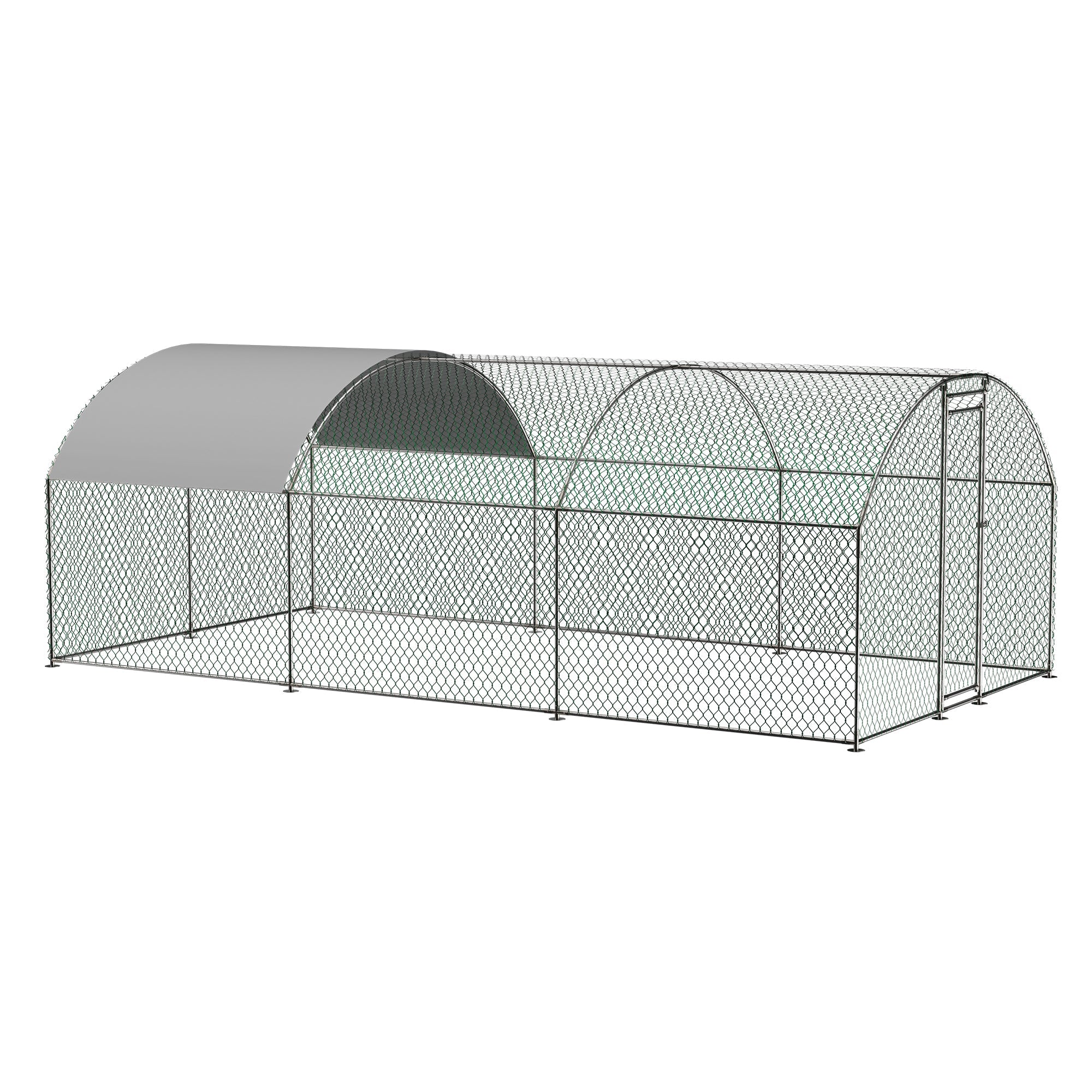 Large Dome-shaped Chicken Coop Metal Chicken Run with Cover