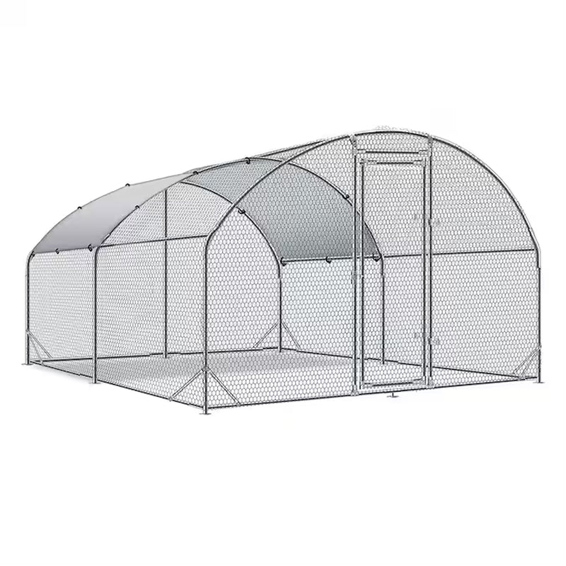Silver Metal Chicken Coop thumbnail