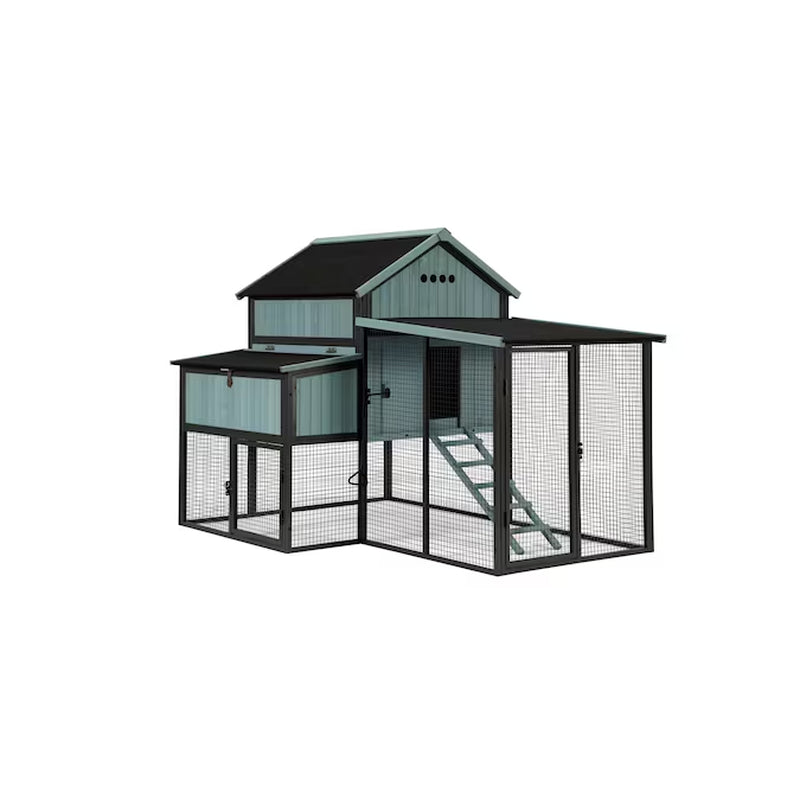 Blue Wood Chicken Coop thumbnail