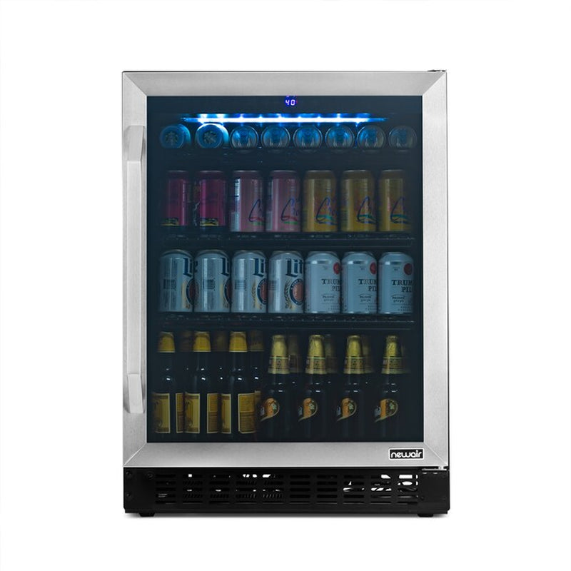 23.4-In W 162 -Bottles Stainless Steel Built-In/Freestanding Indoor Wine Cooler