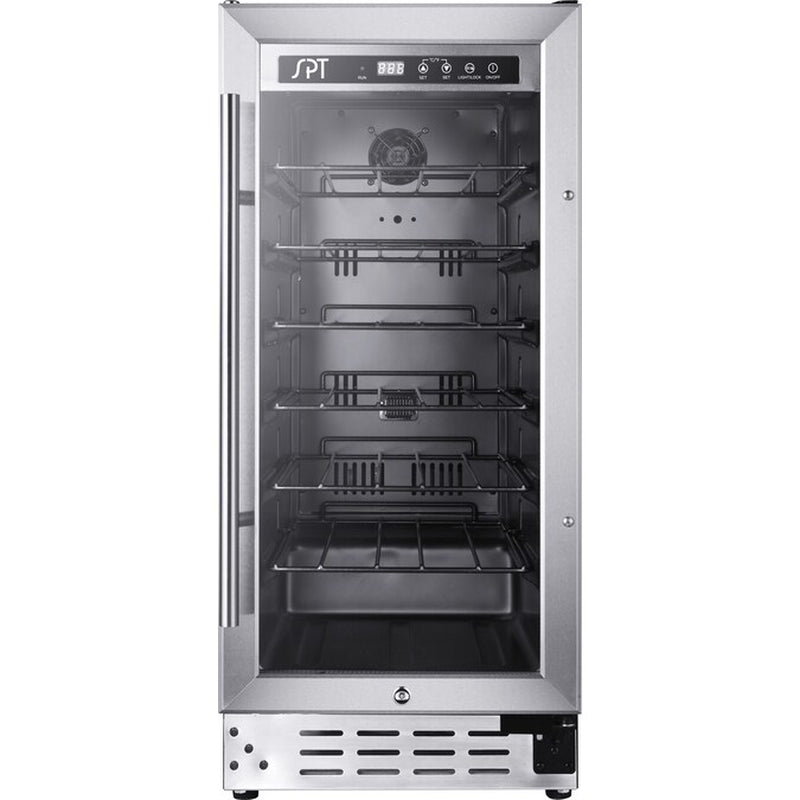 15-In W 32 -Bottles Black Freestanding Indoor Wine Cooler