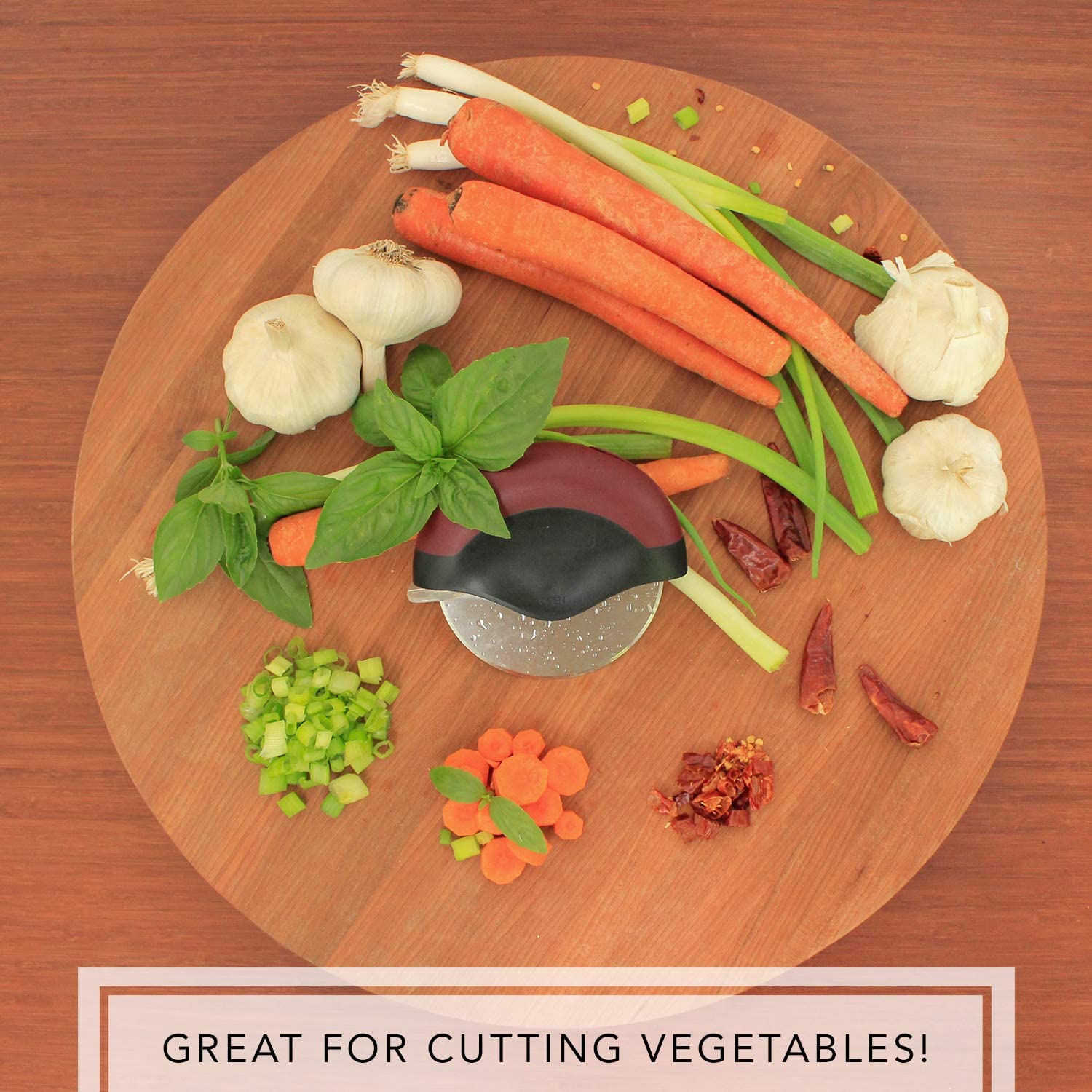 Chicago Brick Oven Pizza Wheel Cutter with Cover