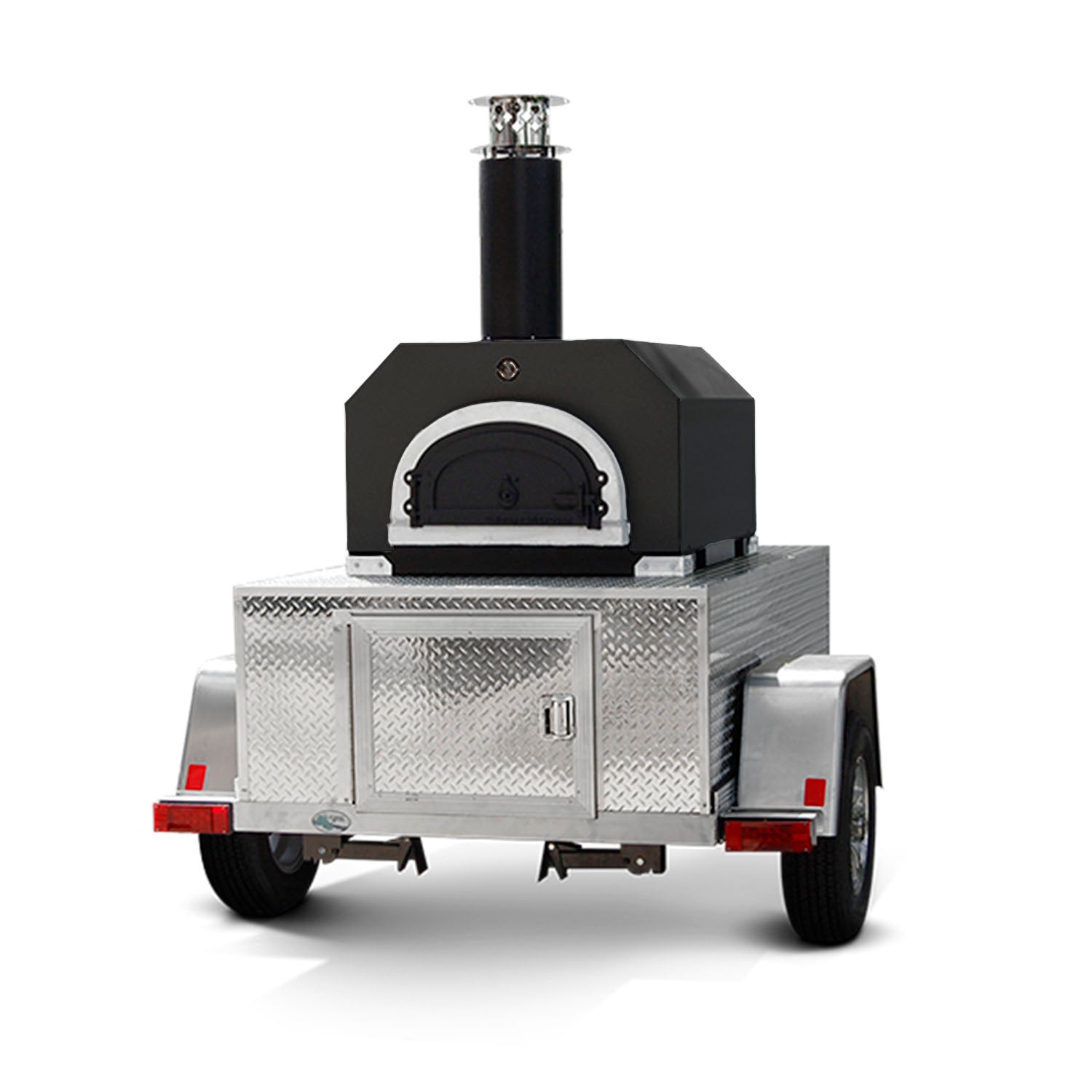CBO 750 Tailgater | Wood Fired Pizza Oven Trailer | 38&quot; X 28&quot; cooking surface | 2-3 - 10&quot; pizzas at a time | 50-60 pizzas an hour