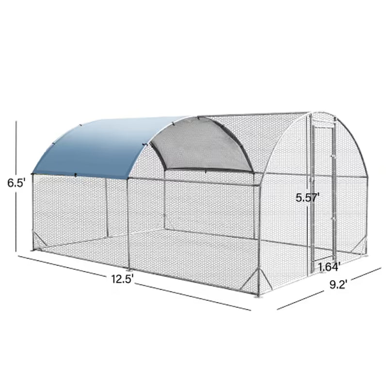 Silver Metal Chicken Coop thumbnail