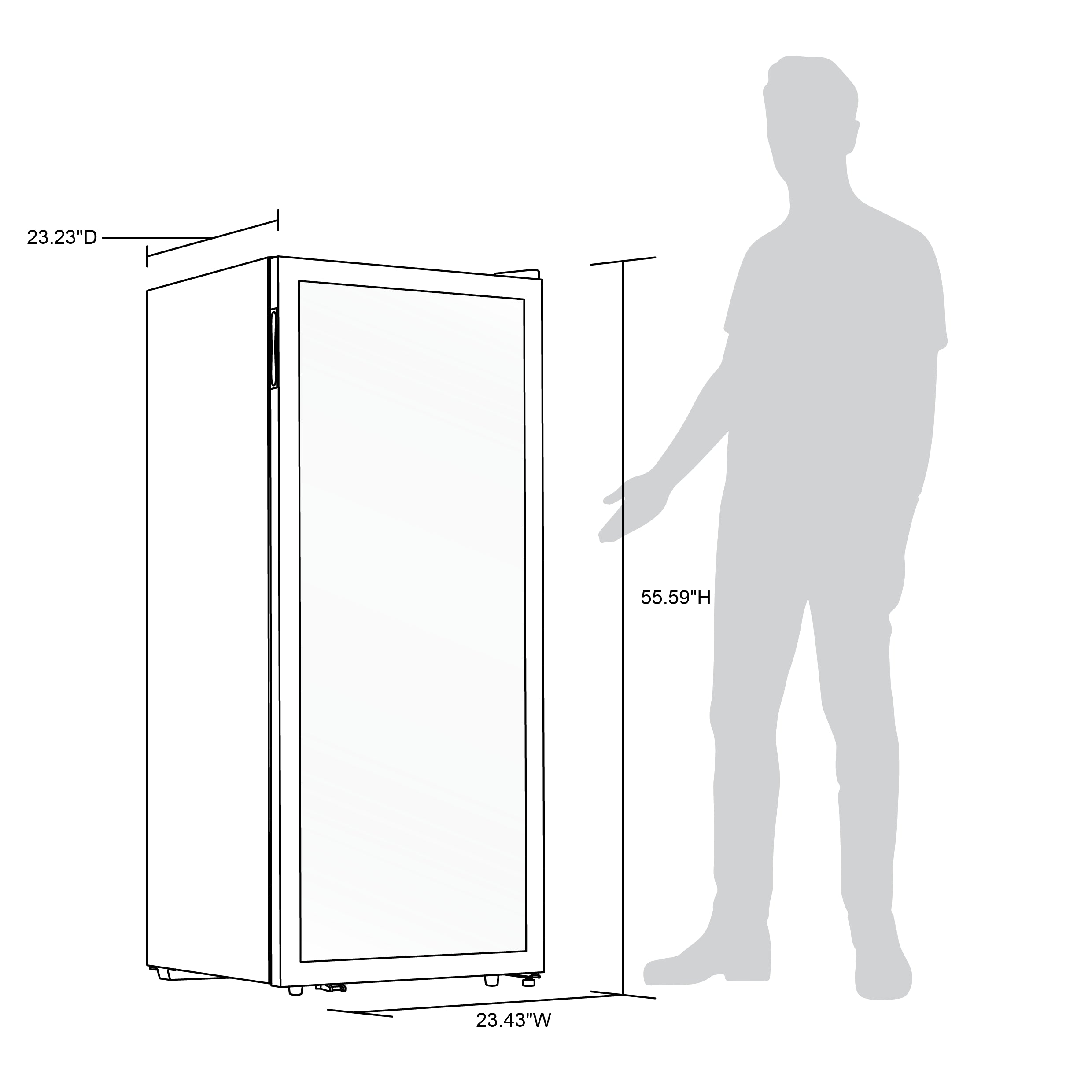 Freestanding Wine Refrigerator, 98 Bottle Dual Zone Compressor Wine Fridge in Stainless Steel thumbnail