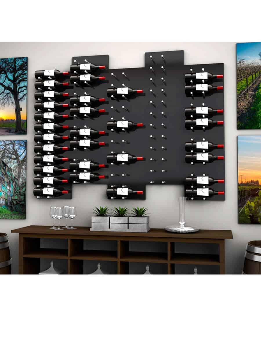 Ultra HZ or ST Fusion 48" Vertical Wine Wall - Custom Wine Display