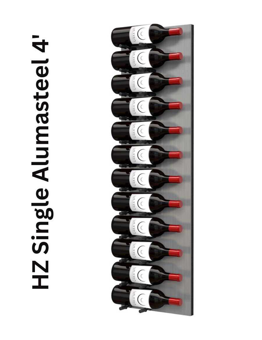 Ultra HZ or ST Fusion 48" Vertical Wine Wall - Custom Wine Display