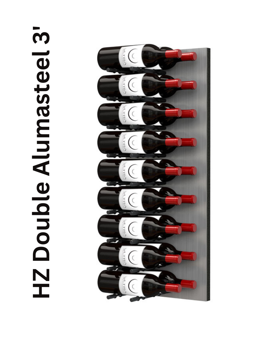 Ultra HZ or ST Fusion 36" Vertical Wine Wall - Custom Wine Display