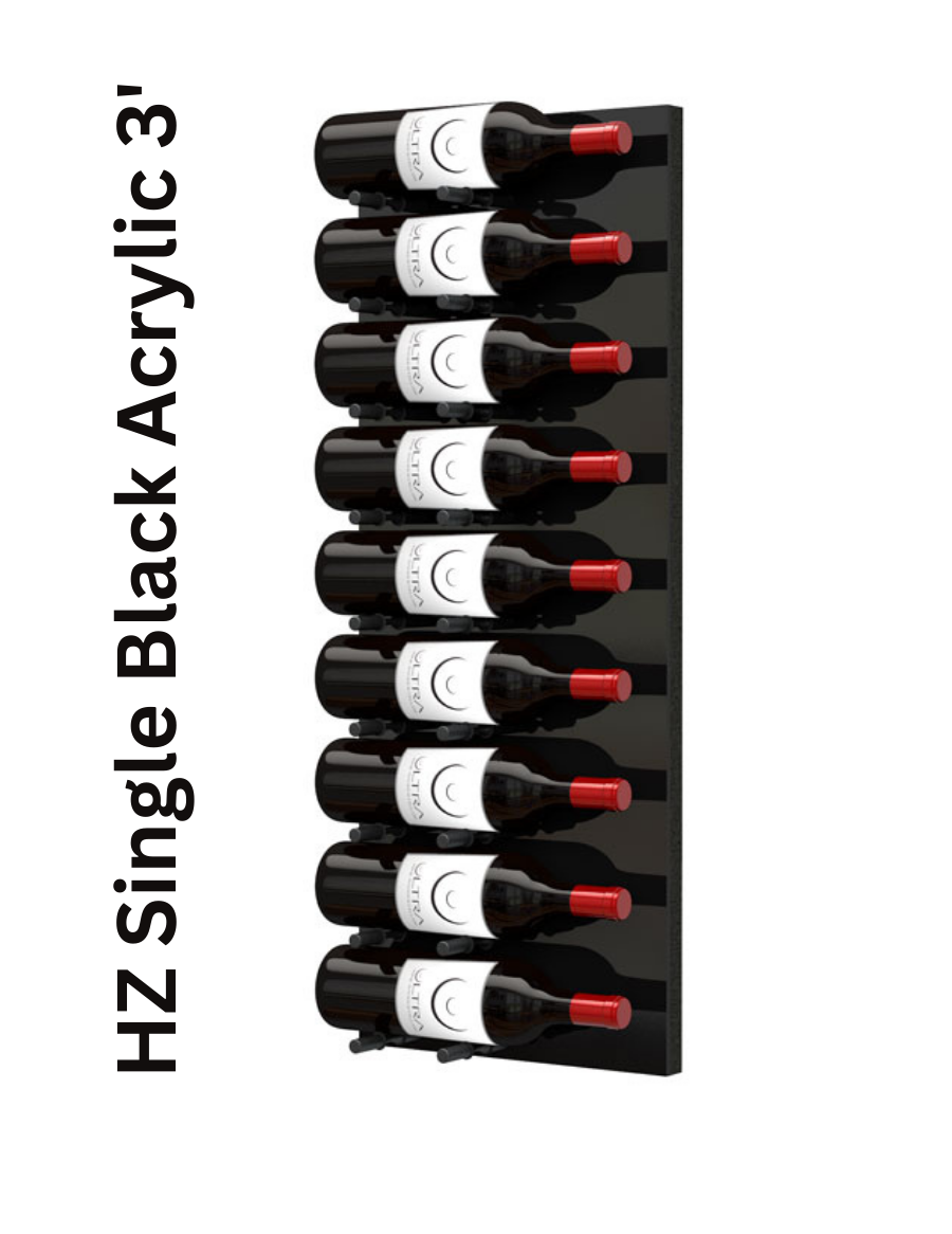 Ultra HZ or ST Fusion 36" Vertical Wine Wall - Custom Wine Display