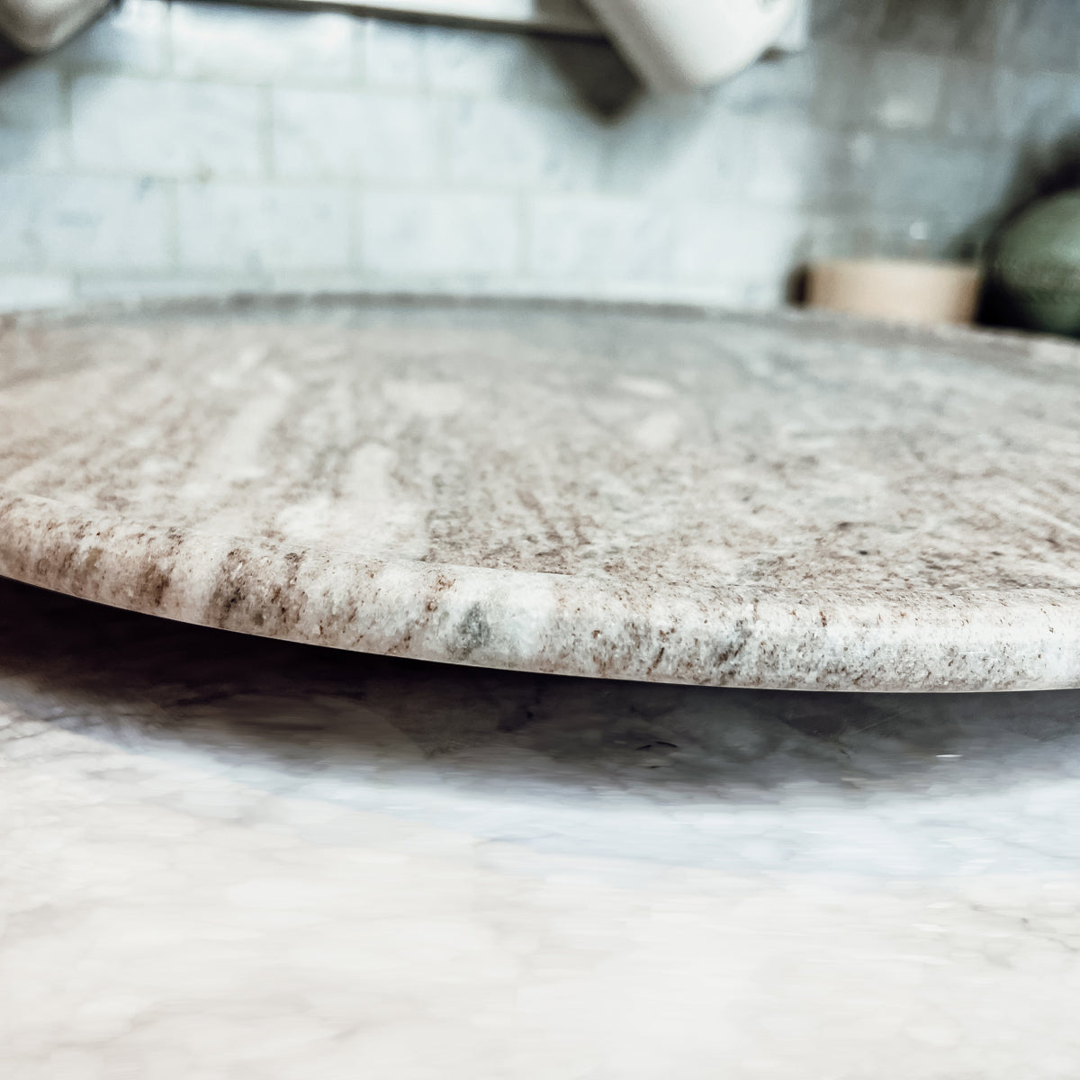 Marble Lazy Susan for Charcuterie