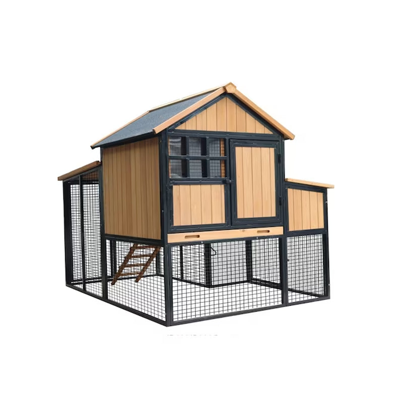 Blue Wood Chicken Coop