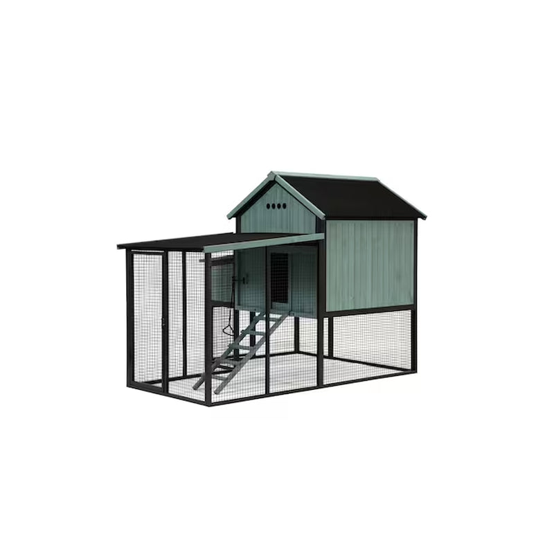 Blue Wood Chicken Coop thumbnail