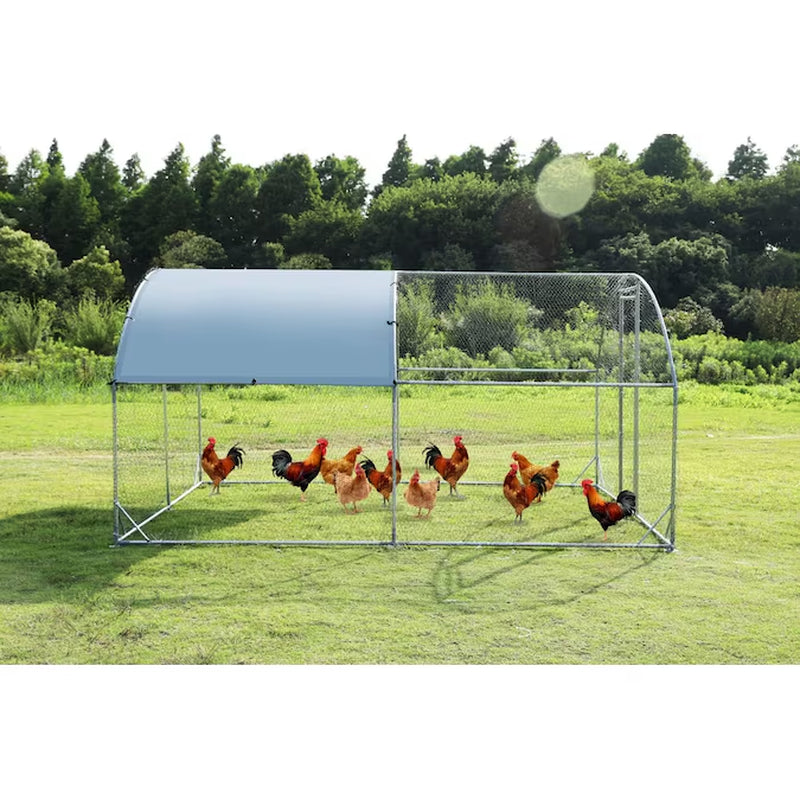 Silver Metal Chicken Coop thumbnail