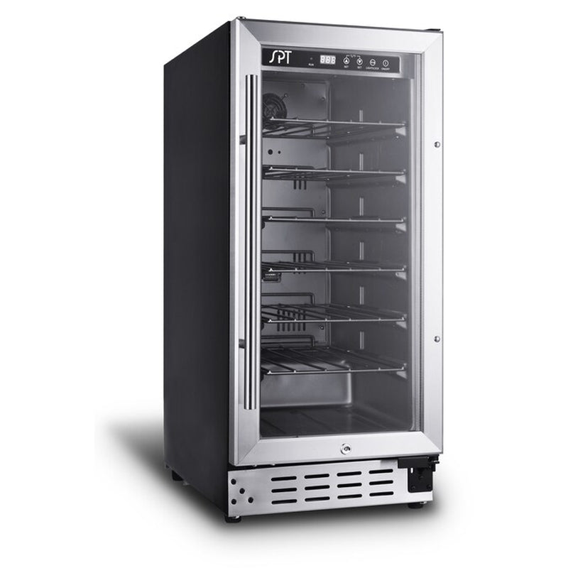 15-In W 32 -Bottles Black Freestanding Indoor Wine Cooler thumbnail
