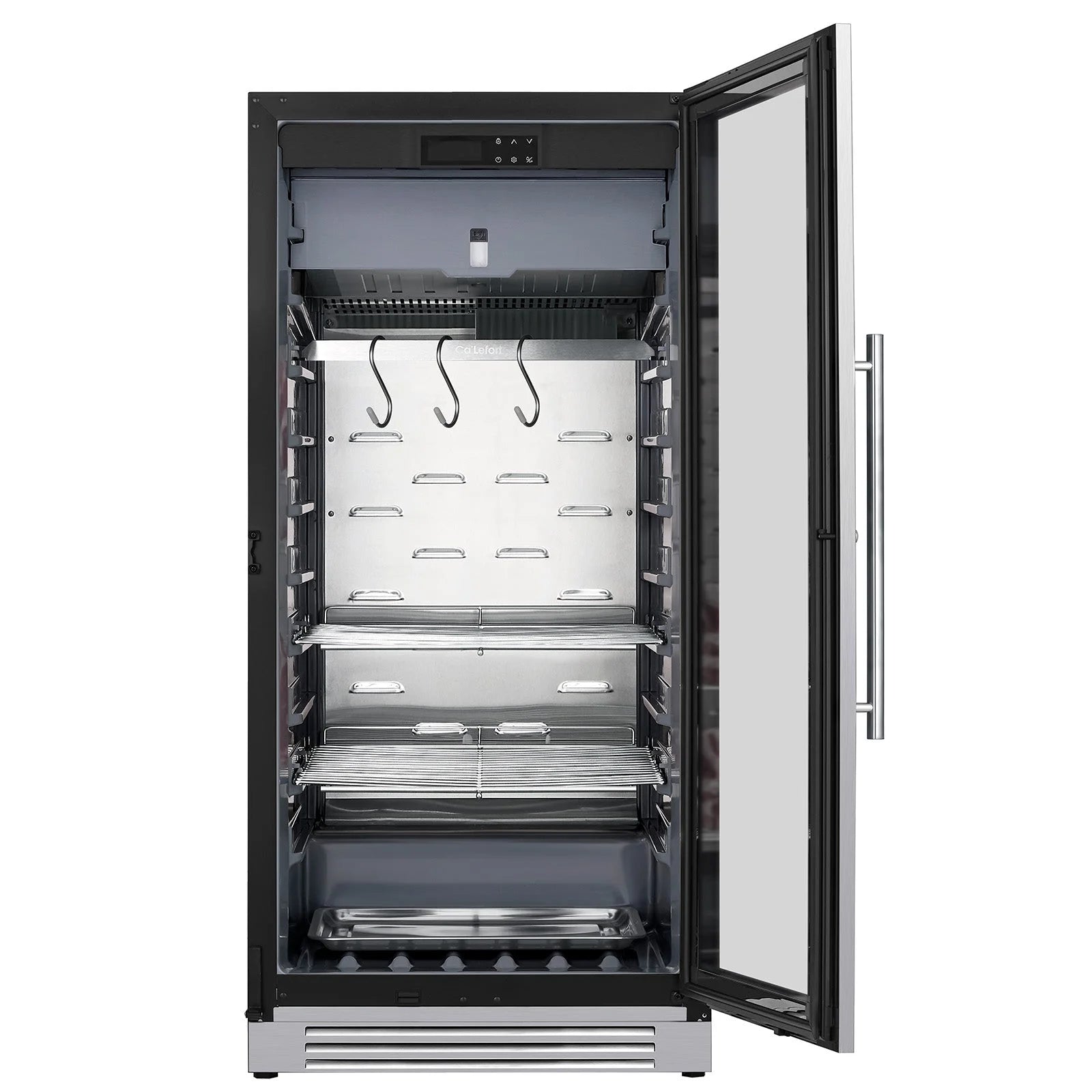 Dry Aging Refrigerator for Steaks, 8.23 Cu.Ft. Meat Ager Fridge with Dual-Layer LOW-E Glass for Home/Restaurant/Bar/Kitchen