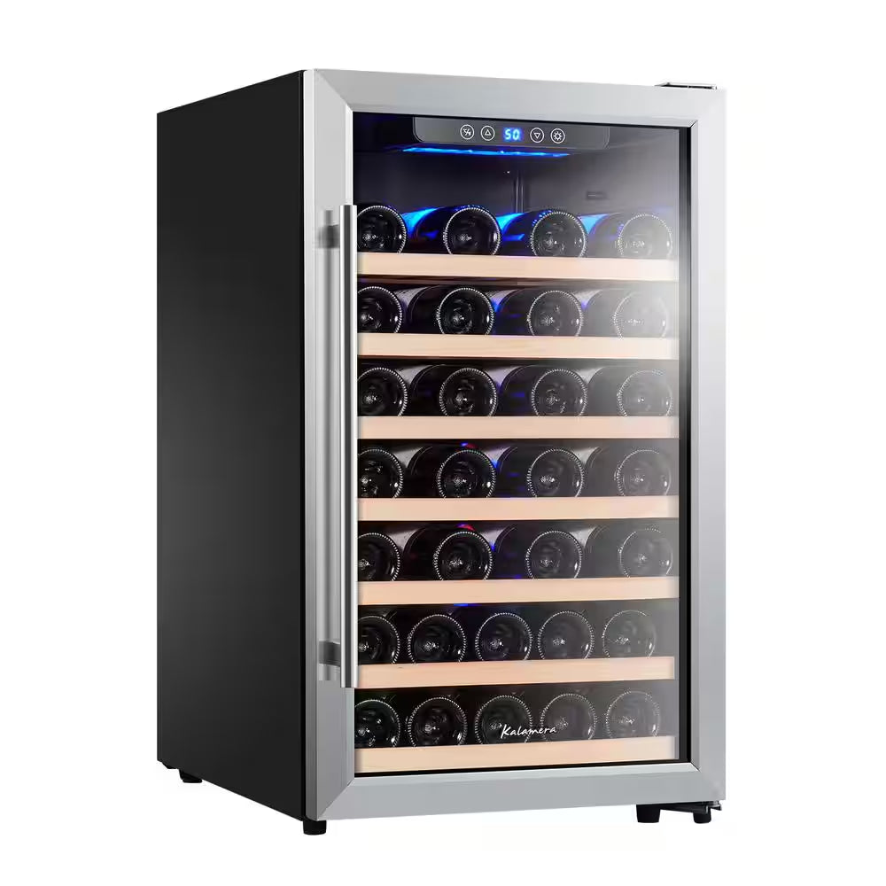 50 Bottle Compressor Wine Refrigerator Single Zone with Touch Control thumbnail