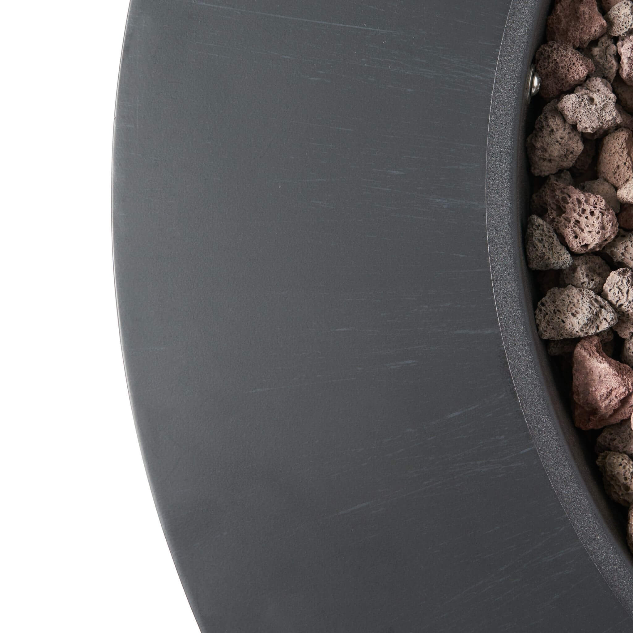 Modern 32-Inch 40K BTU Round Iron Propane Fire Pit