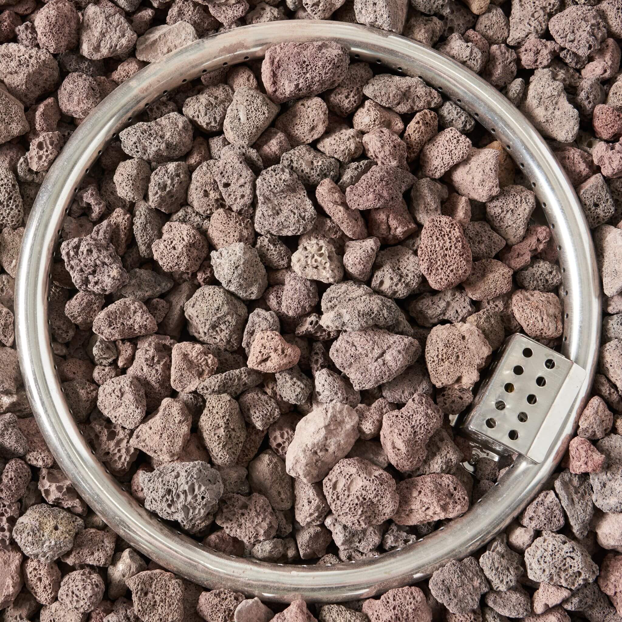 Modern 32-Inch 40K BTU Round Iron Propane Fire Pit