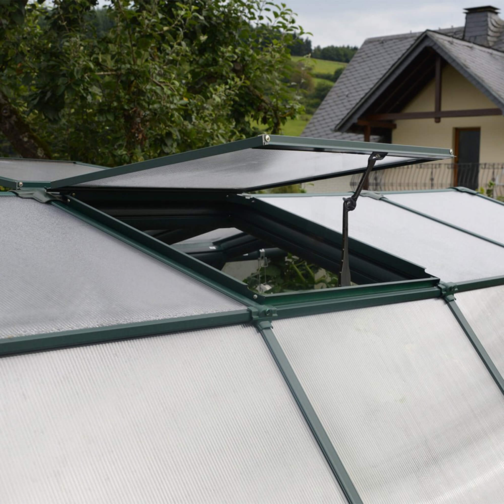 8FT X 20FT Extra-Large Barn-Style Weatherproof Walk-In Greenhouse With Roof Vents (SAK85716)