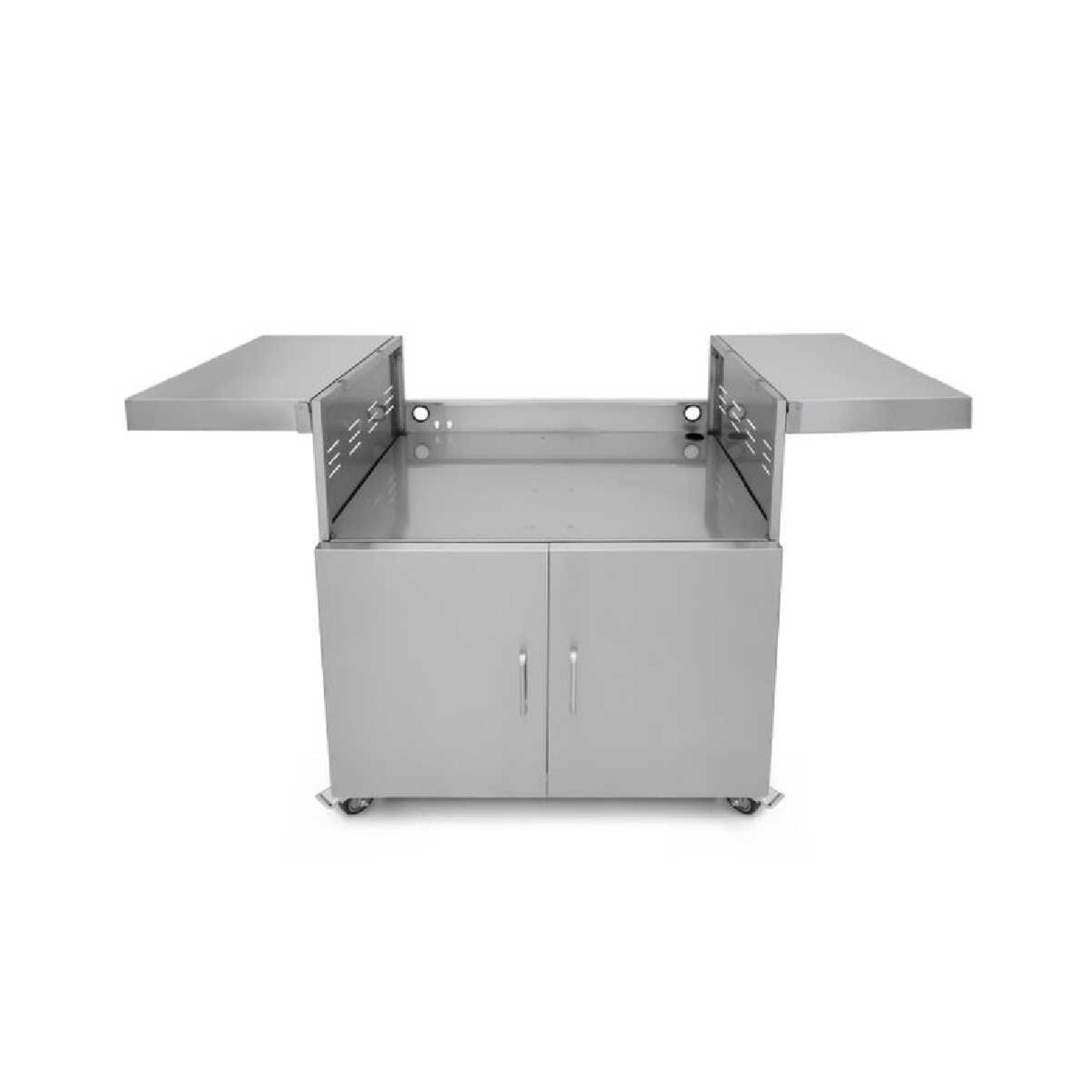 Wildfire Outdoor Living Stainless Steel Outdoor Grill Cart With Propane Tank Slide Out Door